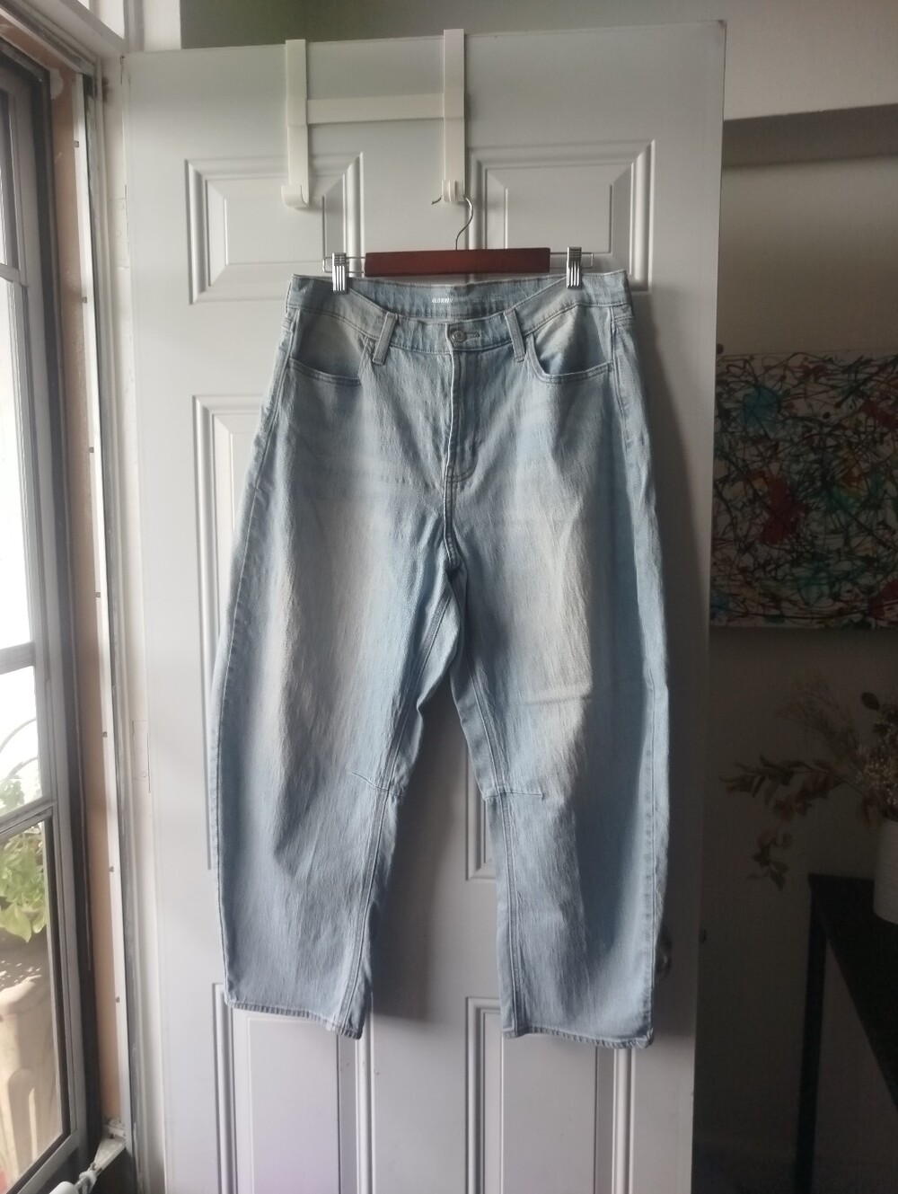 Old Navy Light Blue Barrel Jeans
